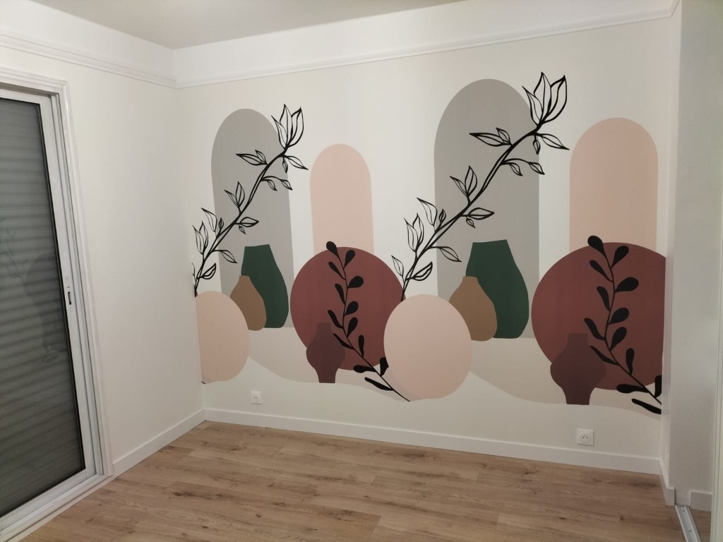 peinture intérieure dans une maison à laroin